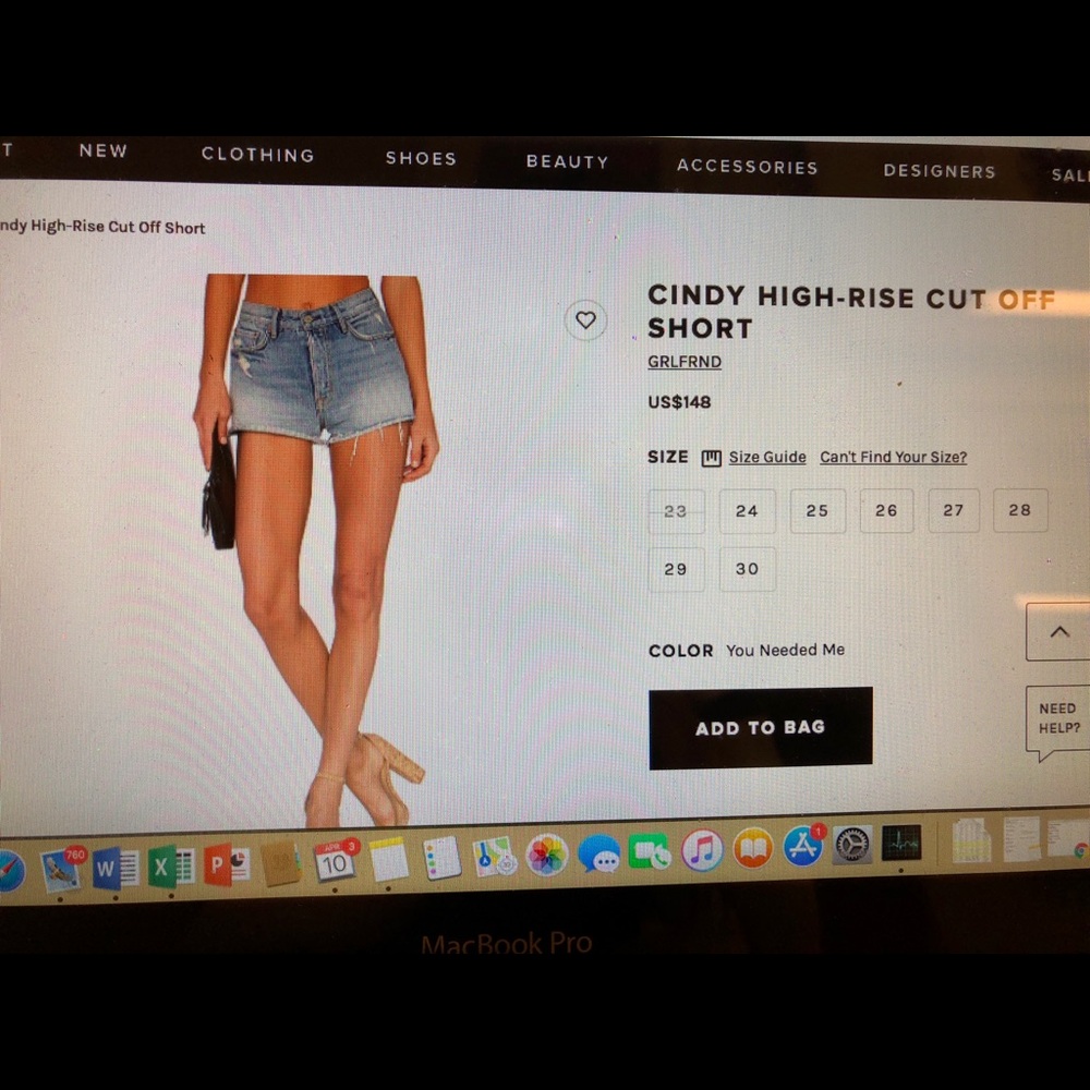 Grlfrnd jean shorts